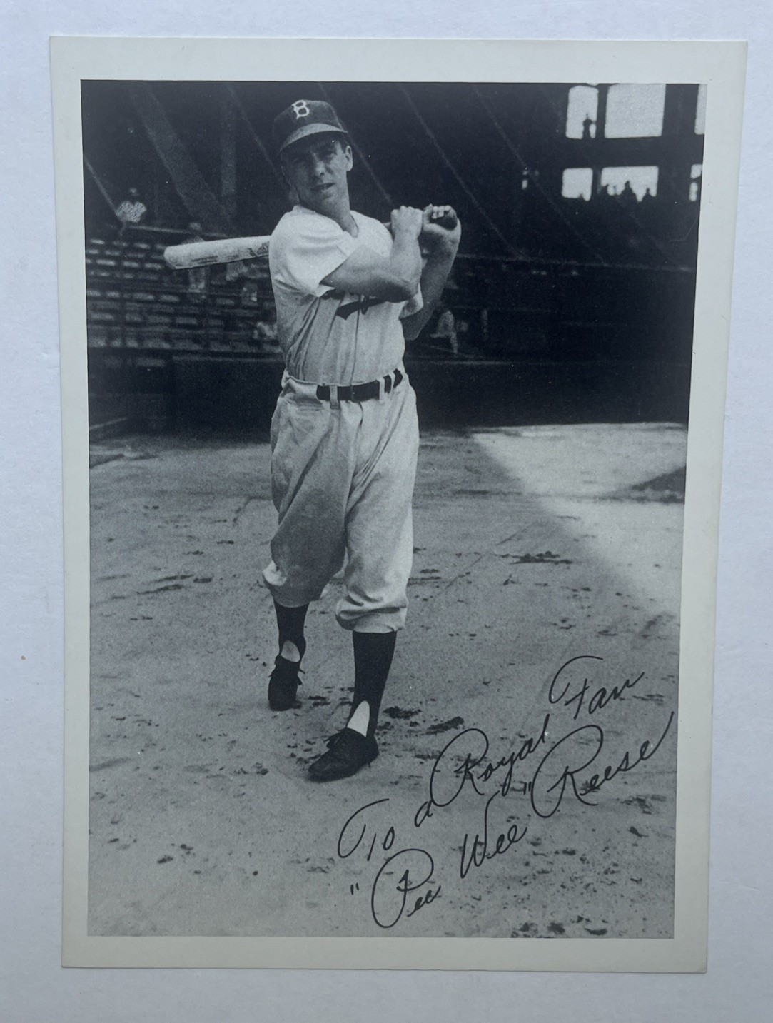 1952 Royal Desserts Premium Pee Wee Reese Brooklyn Dodgers HOF 