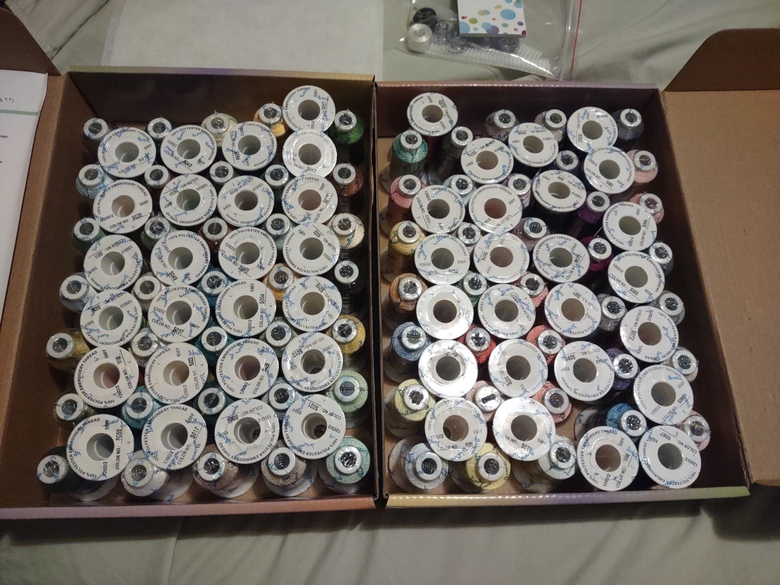 Simthread 120 Color Madeira Colors Polyester Machine Embroidery Thread Kit Lot Simthread 120 Color Madeira Colors Polyester Machine Embroidery Thread Kit Lot