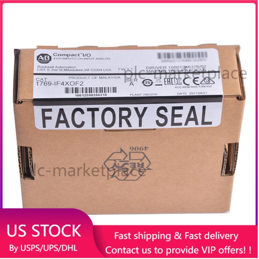 NEW Sealed AB 1769-IF4XOF2 CompactLogix 6 Pt A/I and A/O Module Free Tax #B