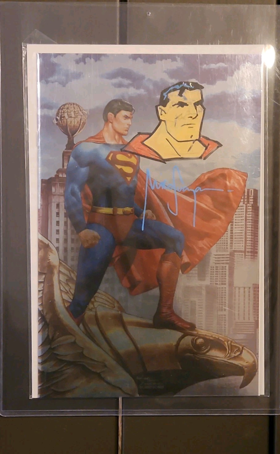 SUPERMAN \'78 #1 NM Remarked And Signed MICO SUAYAN EXCLUSIVE JIM LEE VIRGIN FOIL