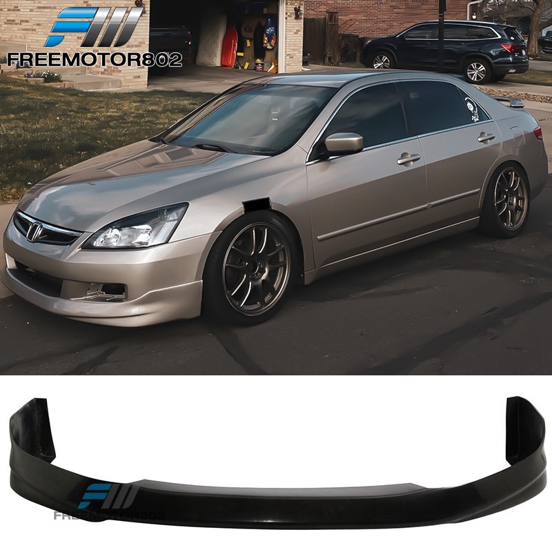 Fits 06-07 Honda Accord Sedan HFP-Style PU Front Bumper Lip Spoiler Fits 06-07 Honda Accord Sedan HFP-Style PU Front Bumper Lip Spoiler