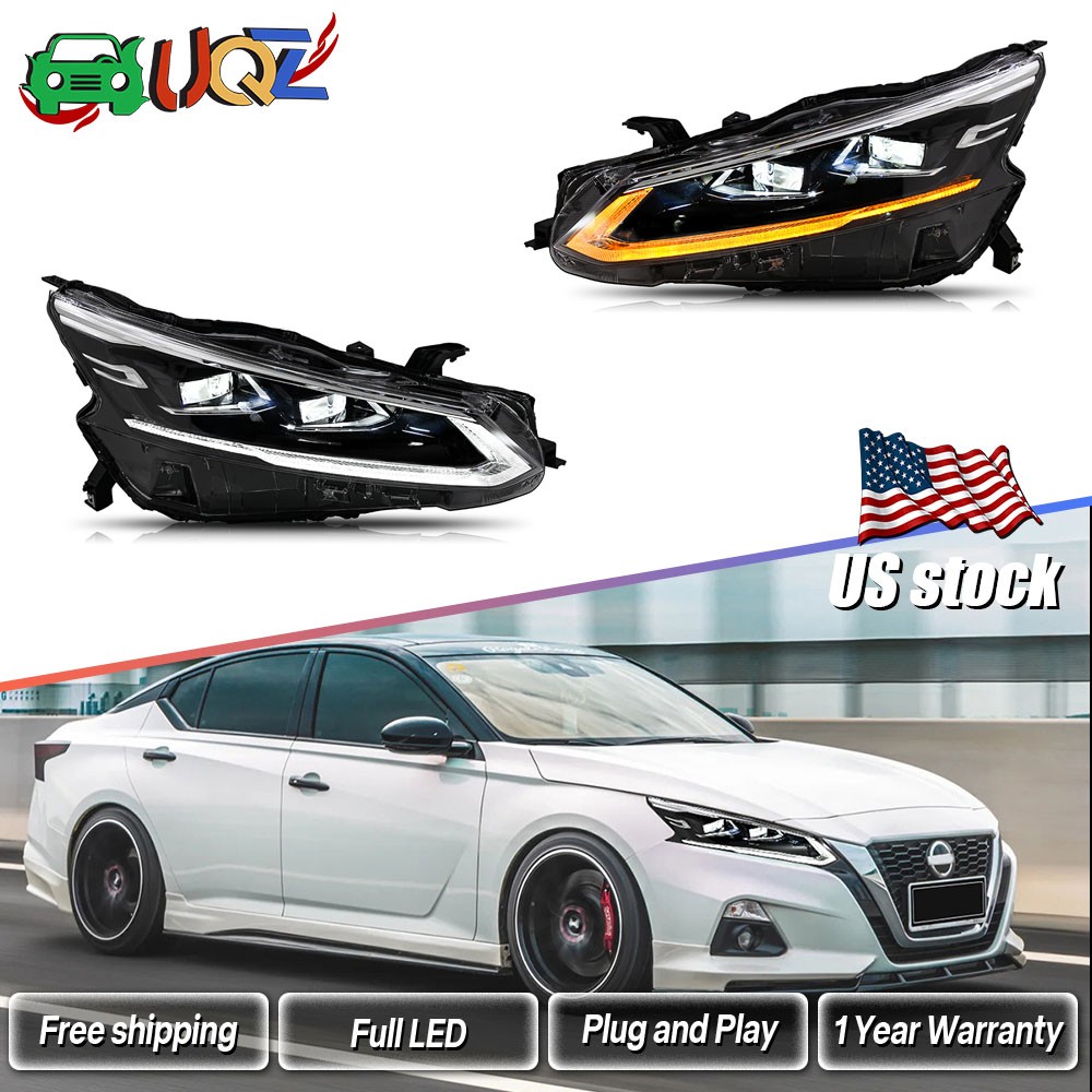 USED  LED Sequential Headlights For Nissan Altima 2019-2024 Front Lamps Altima
