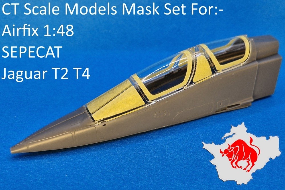 Airfix 1:48 Jaguar T2 T4 Mask Set for 2026 tooled Two seat kits A11011
