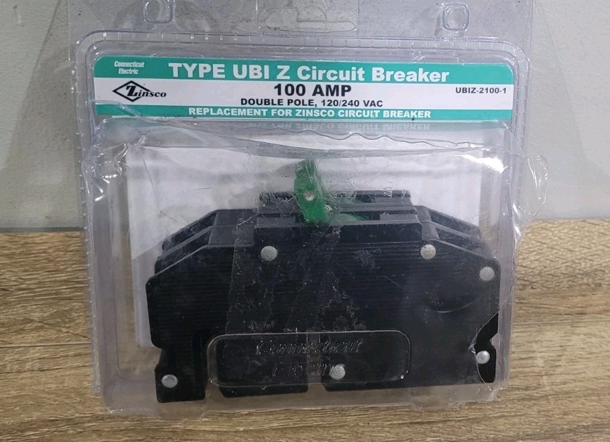 Connecticut Electric UBIZ2100-1 100A 2-Pole Zinsco QCAL100 Circuit Breaker