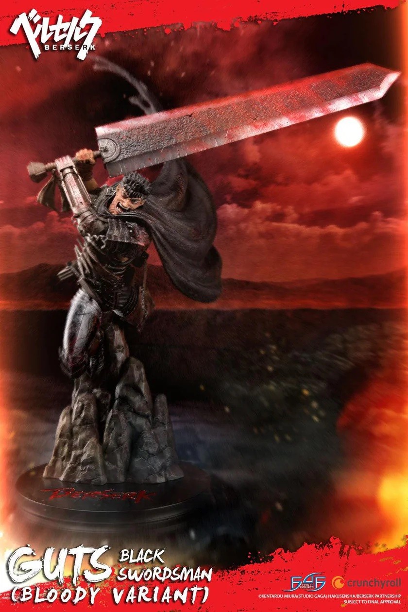 First 4 Figures Berserk Guts Black Swordsman Bloody Variant 28