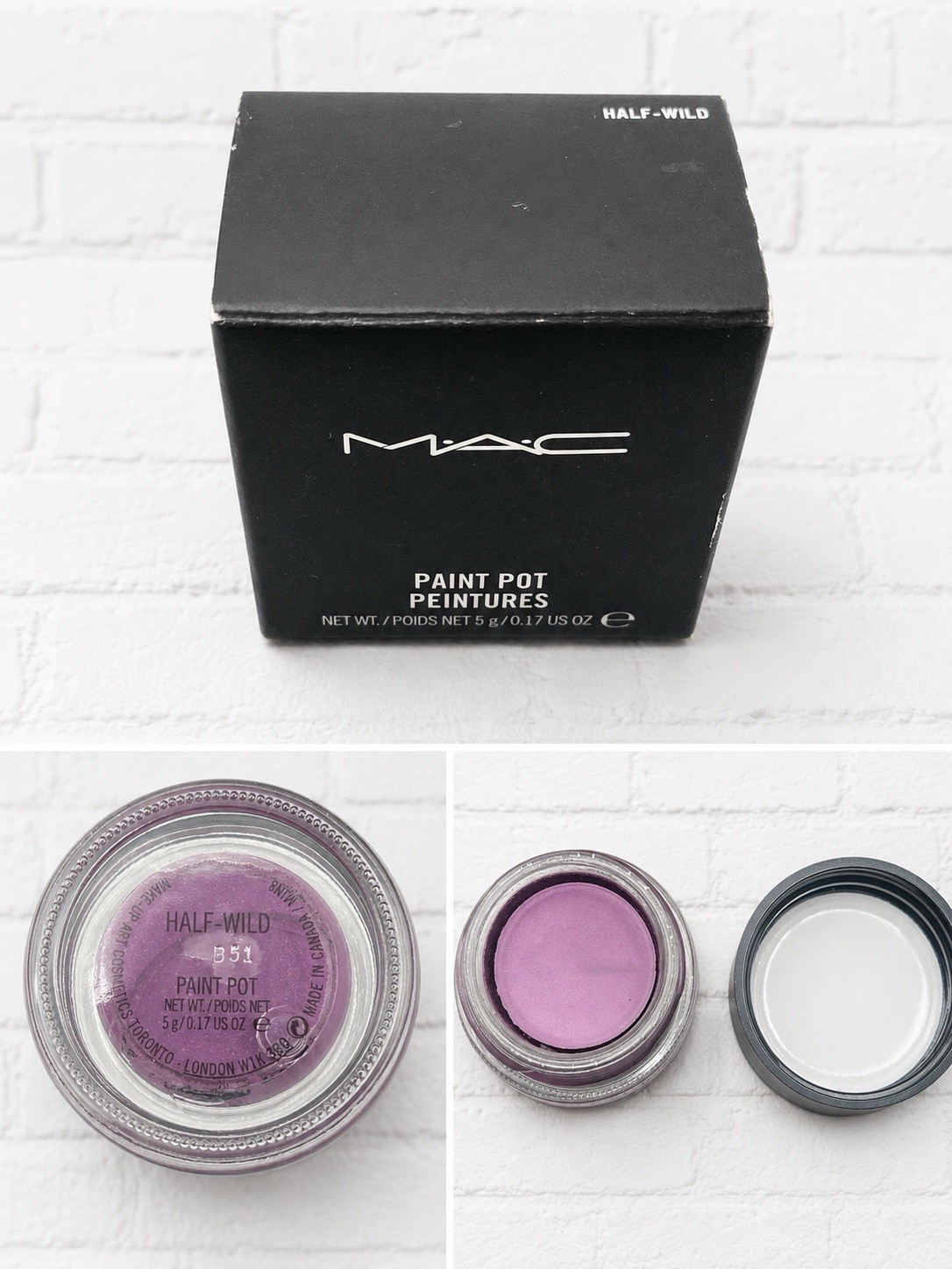MAC Paint Pot Cream Eyeshadow HALF-WILD MAC Paint Pot Cream Eyeshadow HALF-WILD