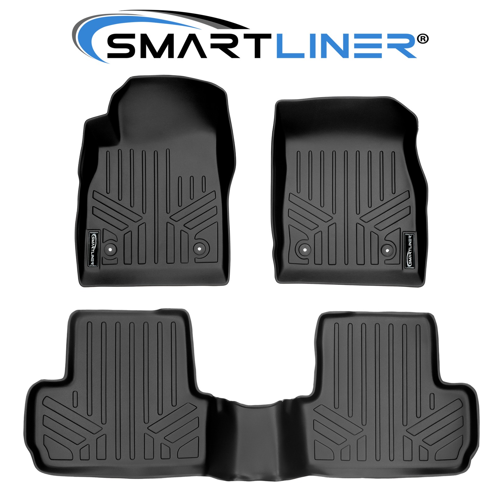 SMARTLINER All Weather Floor Mats Liner for Buick Verano Complete Set Black