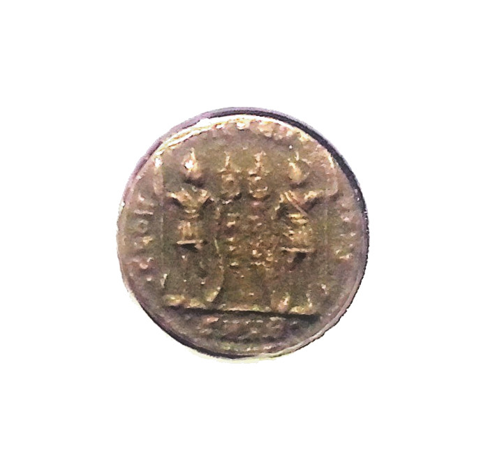 Genuine Roman Bronze Coin AD 306-410 Late Roman Empire w/ COA Display Case