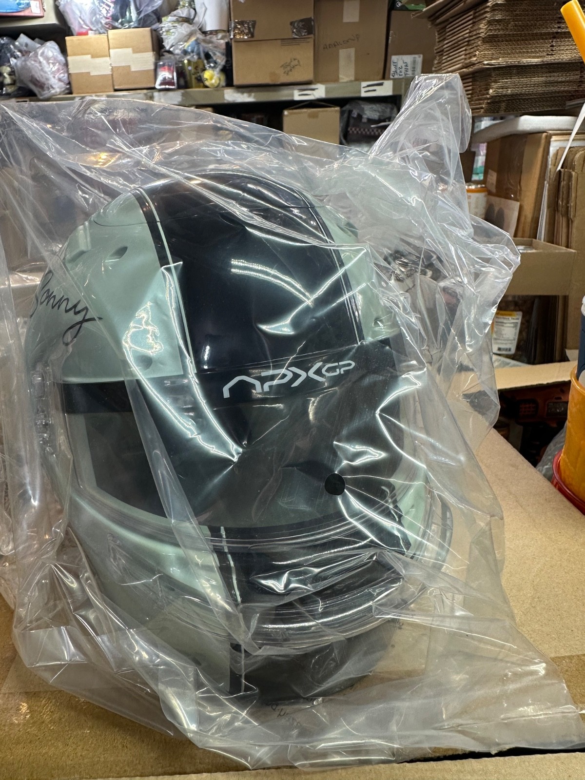 AMC Exclusive F1 Movie Sonny Hayes (Brad Pitt) Helmet Popcorn Bucket NEW IN BAG AMC Exclusive F1 Movie Sonny Hayes (Brad Pitt) Helmet Popcorn Bucket NEW IN BAG