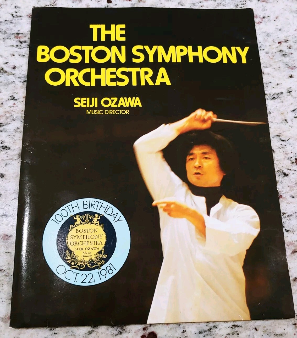 Press Kit BOSTON SYMPHONY ORCHESTRA 100TH SEIJI OZAWA J WILLIAMS Promotion Rare.