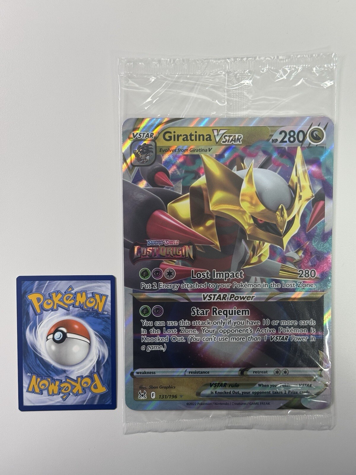 EU Exclusive JUMBO Giratina VSTAR 131/196 Lost Origin Stamped Promo SEALED