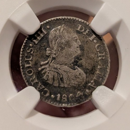 1804 Mexico 1/2 Reale Mexico City Mint NGC VF35 **beautiful in hand**