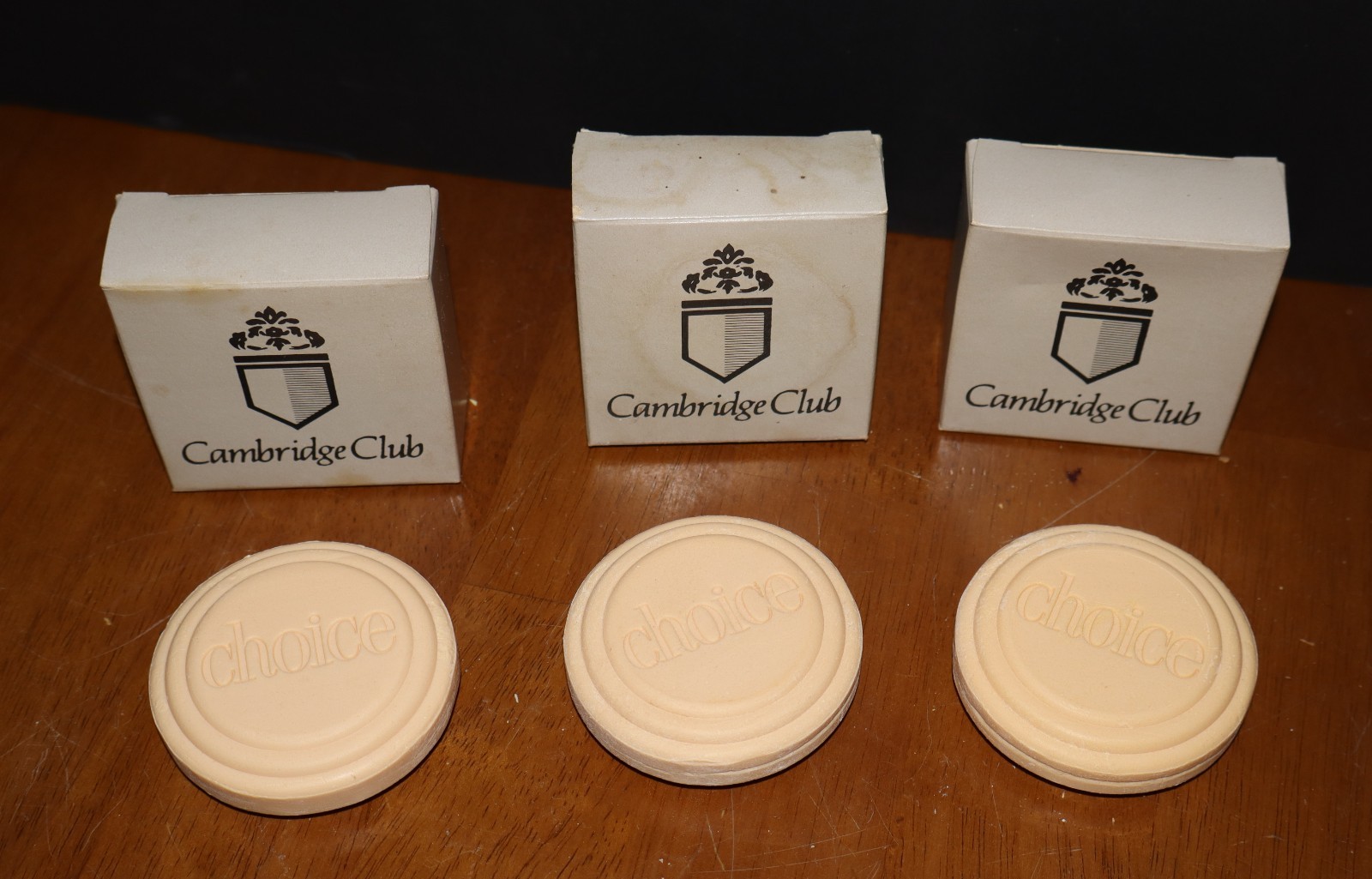 VTG CAMBRIDGE CLUB Shaving Mug Soap (3) NOS
