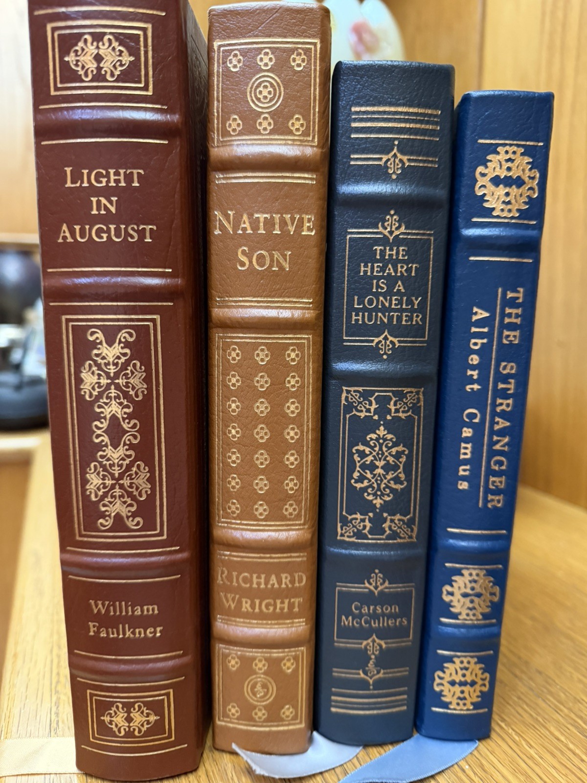 Lot Of Easton Press Classics- Native Son, Light August, The Heart ..The Stranger
