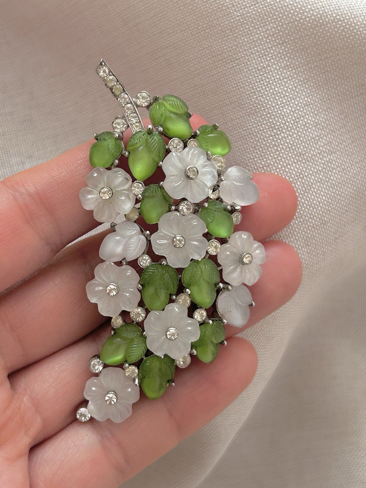 Vintage Crown Trifari Alfred Philippe Fruit Salad Flower Brooch