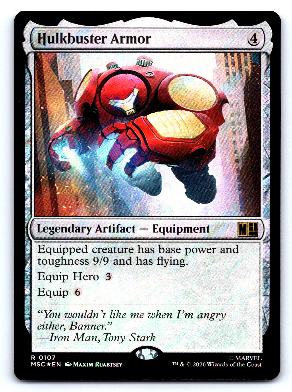 Hulkbuster Armor SURGE FOIL- Marvel Super Heroes - MTG