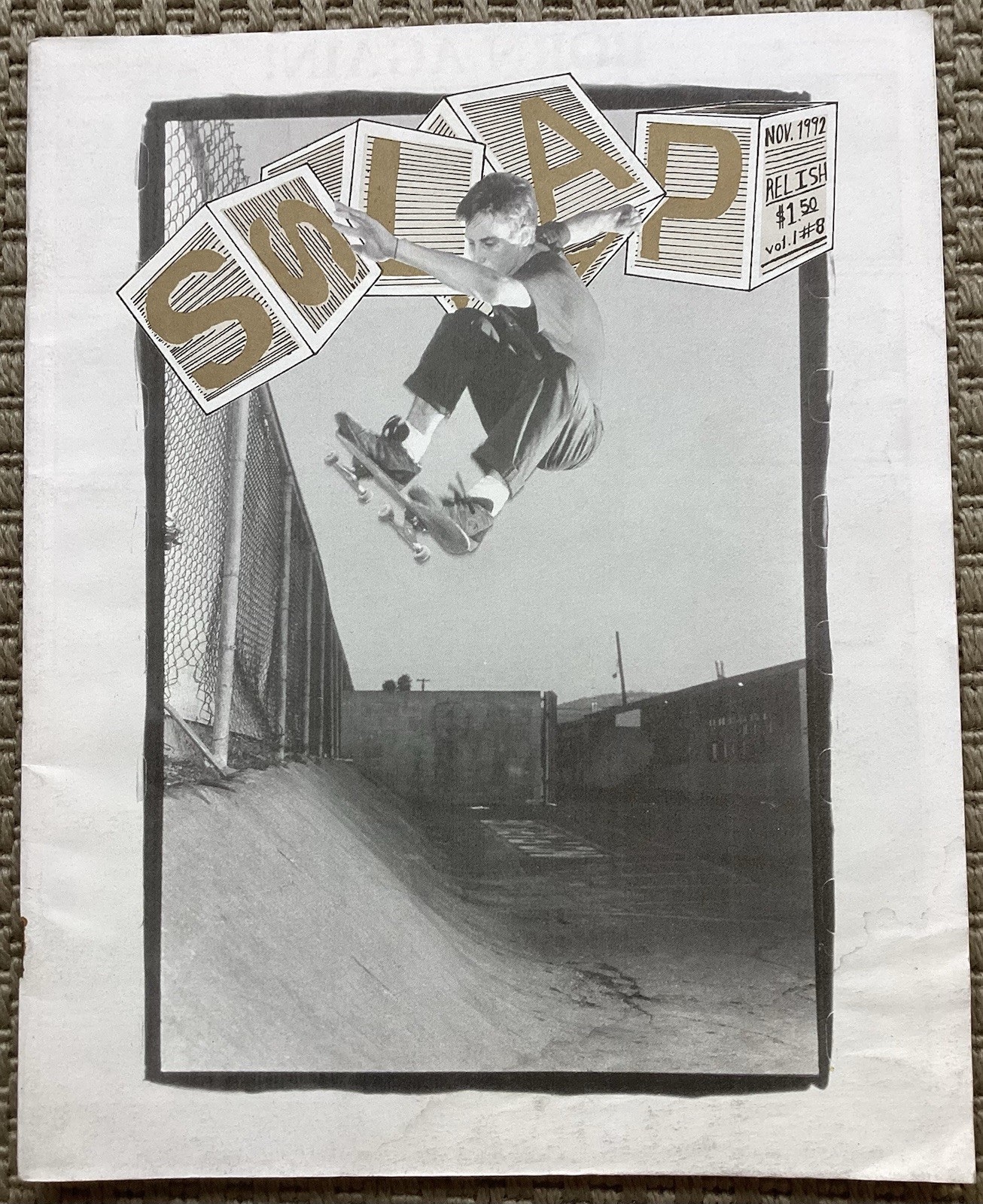 SLAP Skateboard Magazine Nov 1992 Vol 1 #8 Jason Lee, Jeremy Klein Small Wheels
