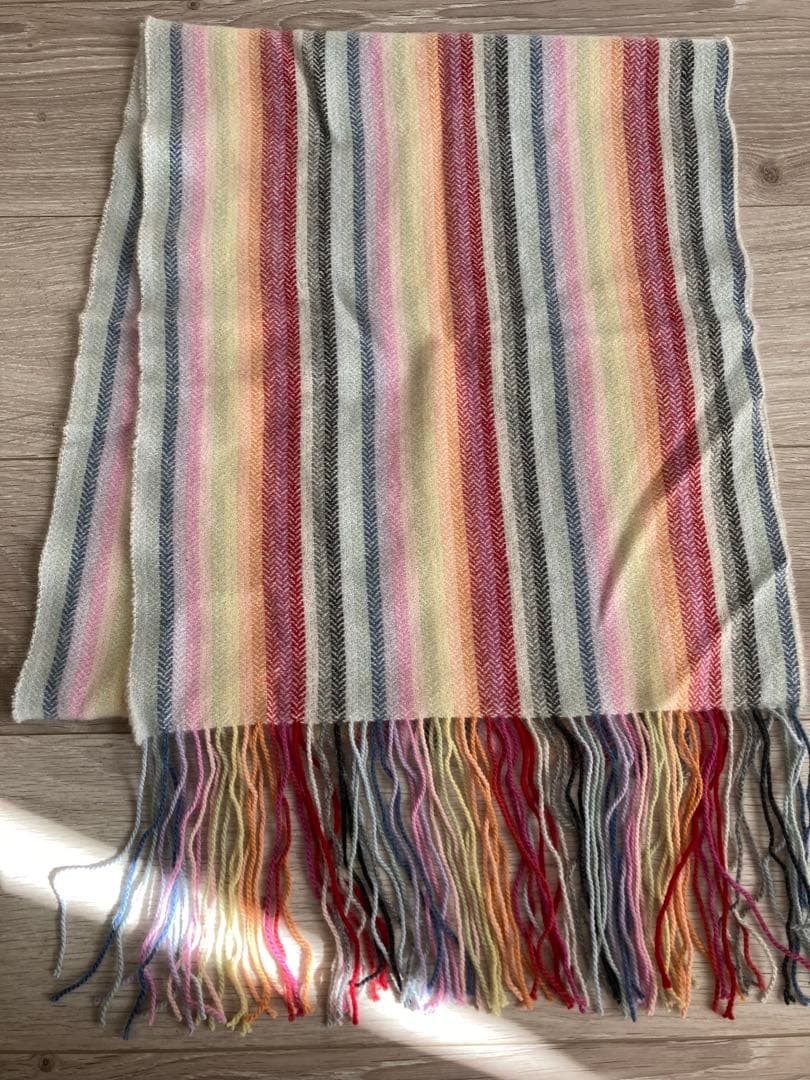 MOONBAT Cashmere 100 Rainbow Scarf Stole