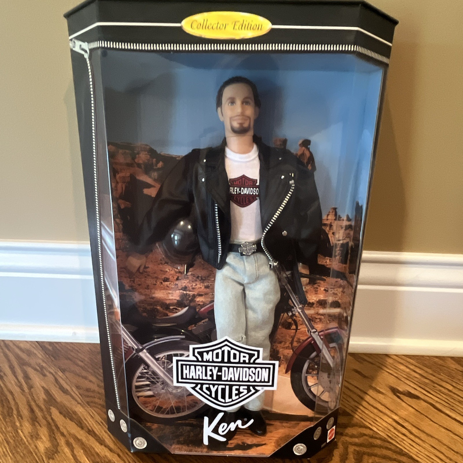 Mattel Barbie Ken Fashion Doll. Harley Davidson Collector Edition
