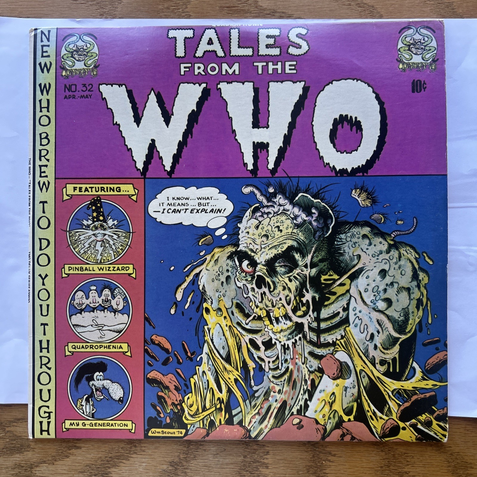 The WHO Tales From the Who rare 2-LP set colored vinyl EC Crypt parody cover