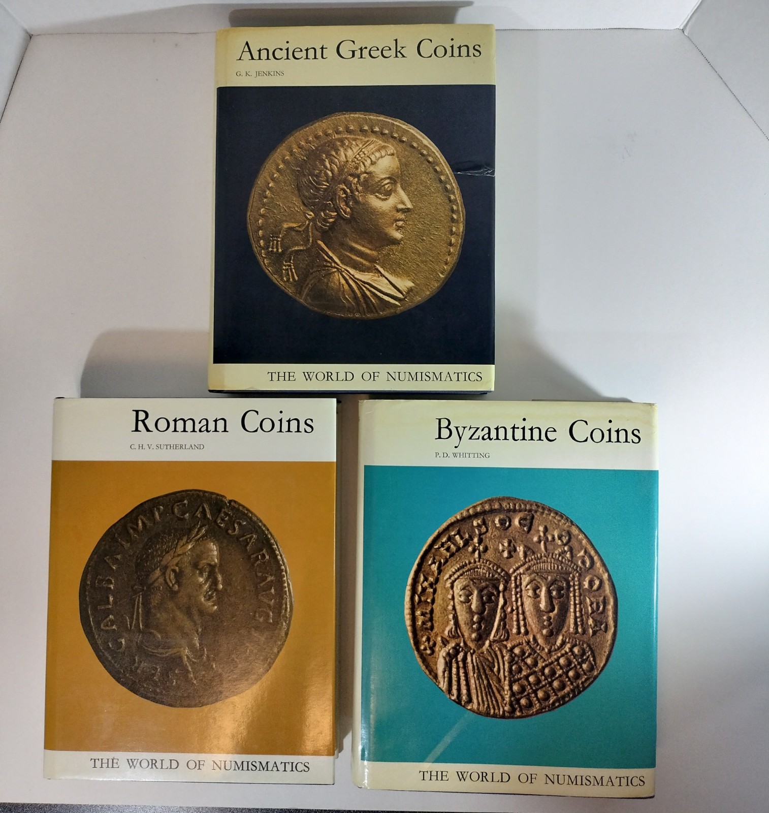 ​World of Numismatics 3 Vol Set Ancient Greek Roman Byzantine Coins Hardcover DJ