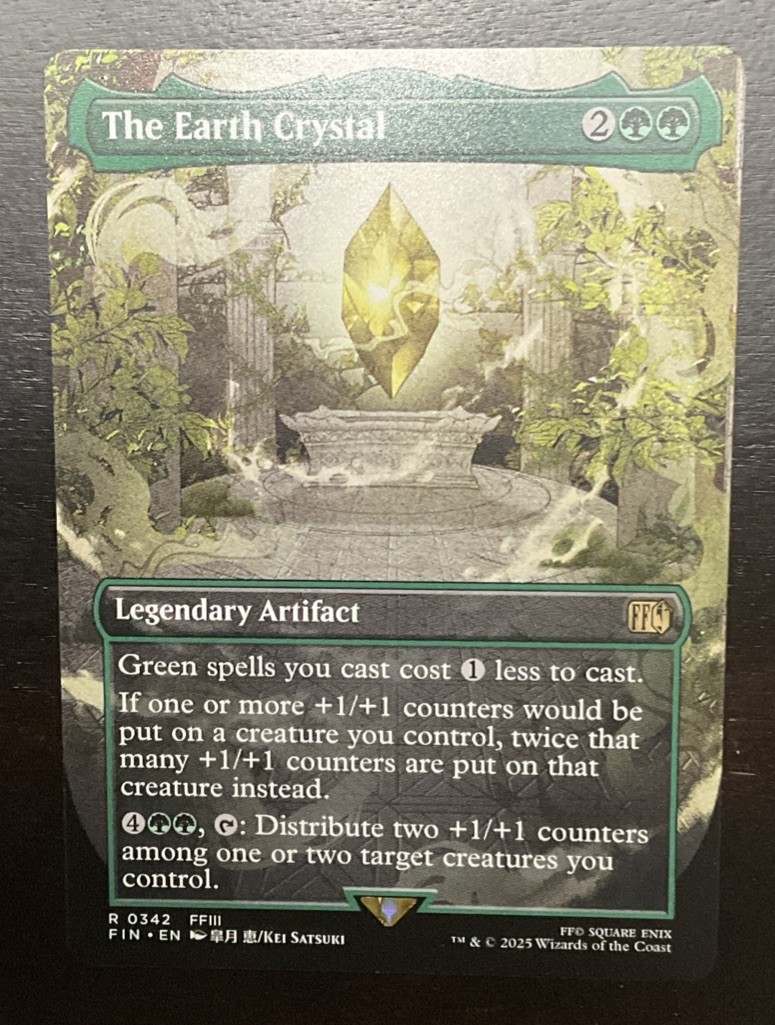 The Earth Crystal (Borderless) 342 Rare Final Fantasy Magic: The Gathering NM The Earth Crystal (Borderless) 342 Rare Final Fantasy Magic: The Gathering NM