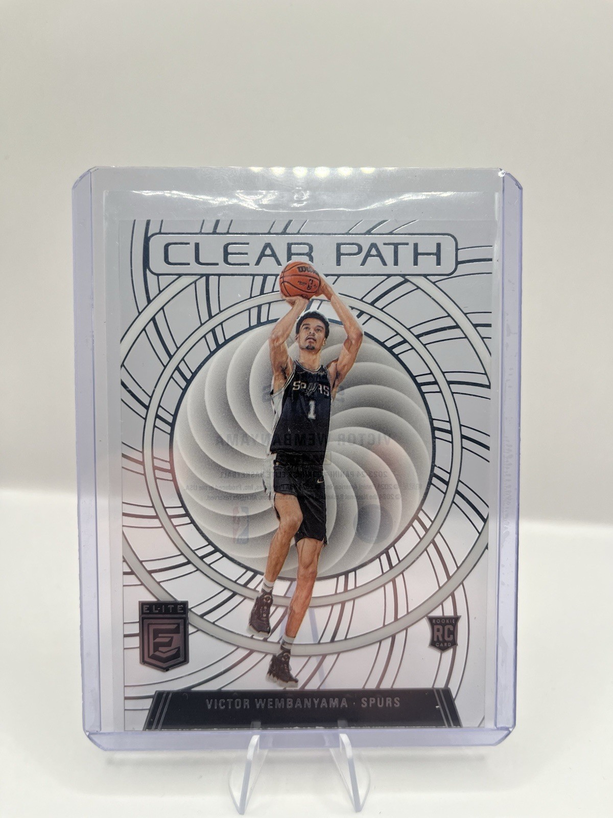 Panini 2023-24 Donruss Elite Clear Path Victor Wembanyama Spurs #4 RC Panini 2023-24 Donruss Elite Clear Path Victor Wembanyama Spurs #4 RC