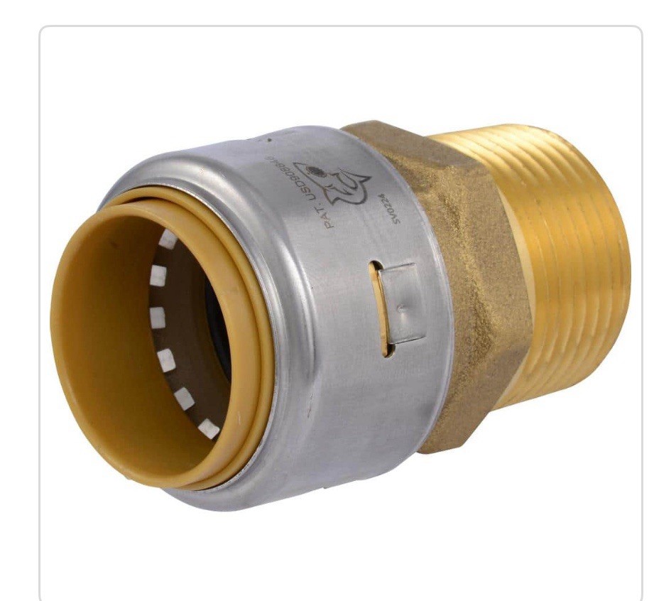 SharkBite MAX UR140A, 1-in. x 1-in. MNPT Push-to-Connect Male Adapter Fitting