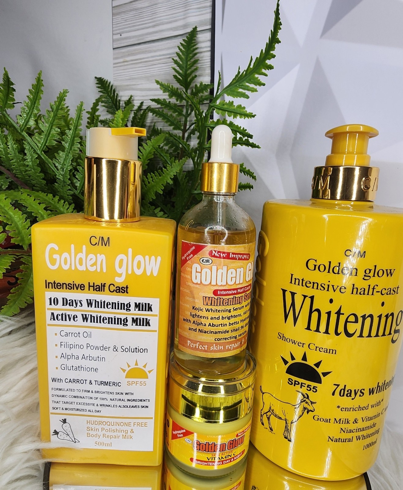 4 in 1 Golden Glow Active Goat Milk Shower Cream, Lotion,Serum & Face Cream 4 in 1 Golden Glow Active Goat Milk Shower Cream, Lotion,Serum & Face Cream