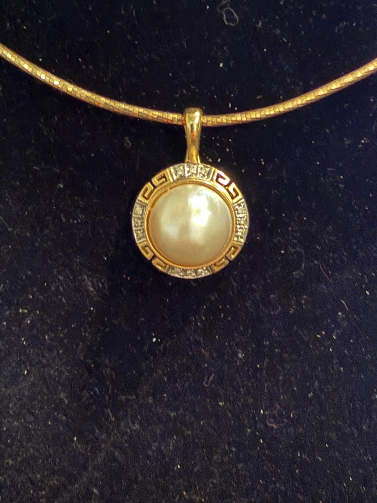 mabe pearl and diamond pendants for women 14k chain not included