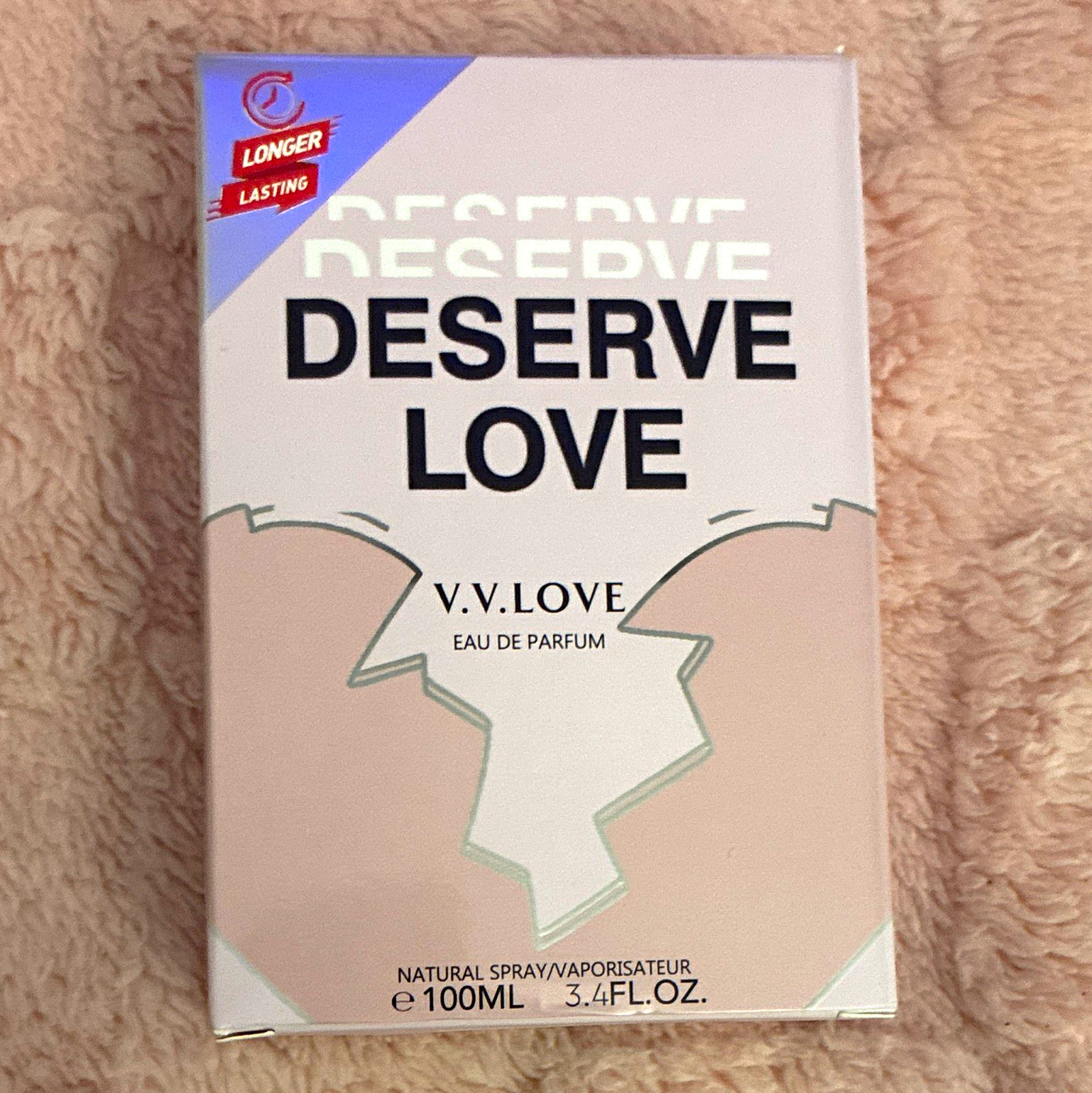 V.V.LOVE Deserve Love Longer Lasting Eau de Parfum Spray 3.4 fl oz/100ml