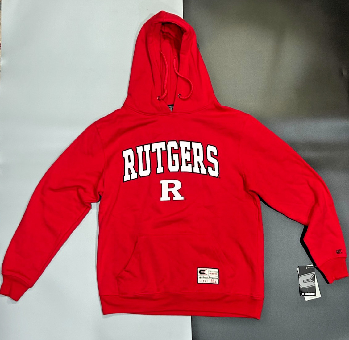 Men\'s Colosseum Rutgers Scarlet Knights Red Varsity Pullover Hoodie Men\'s Colosseum Rutgers Scarlet Knights Red Varsity Pullover Hoodie