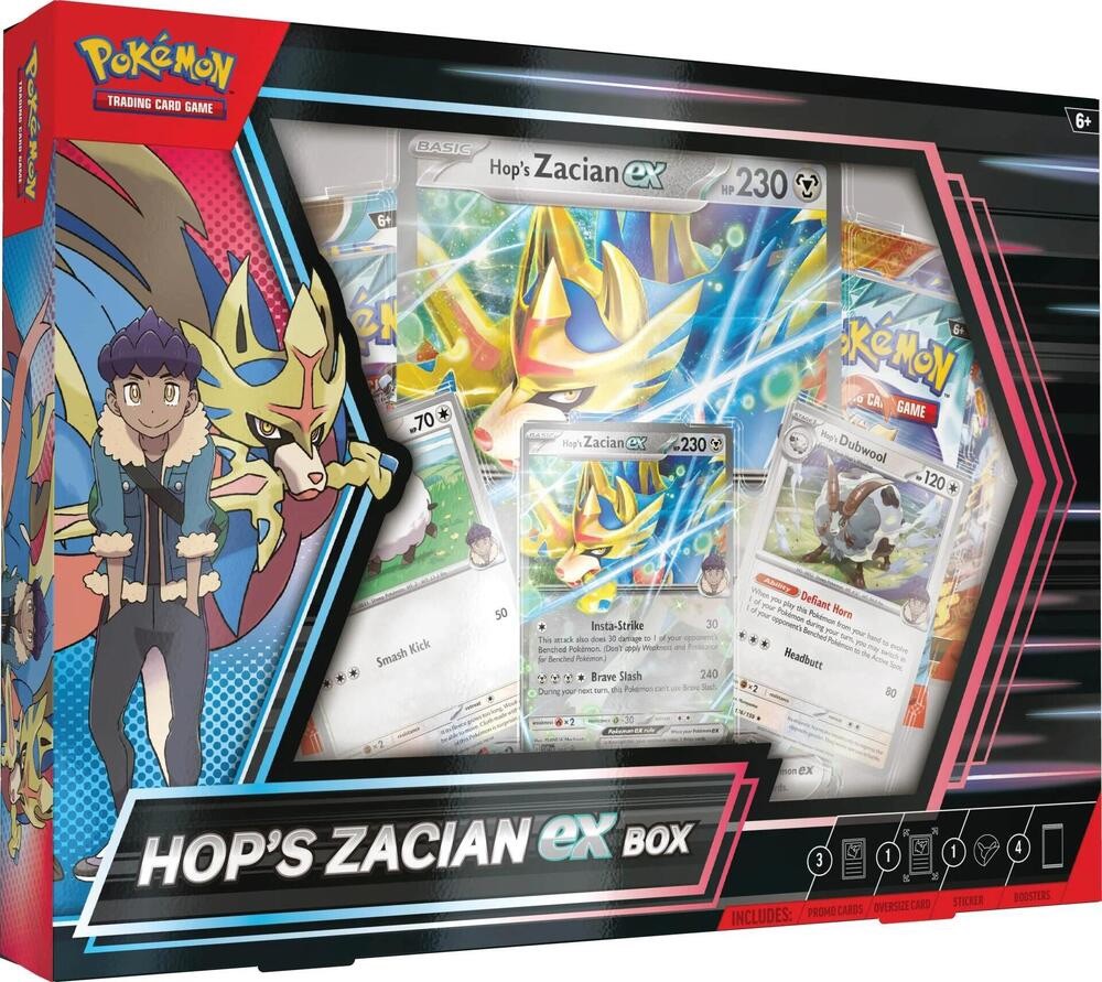 Lot of (2) Pokemon TCG Hop\'s Zacian ex Box *Sealed New* Lot of (2) Pokemon TCG Hop\'s Zacian ex Box *Sealed New*