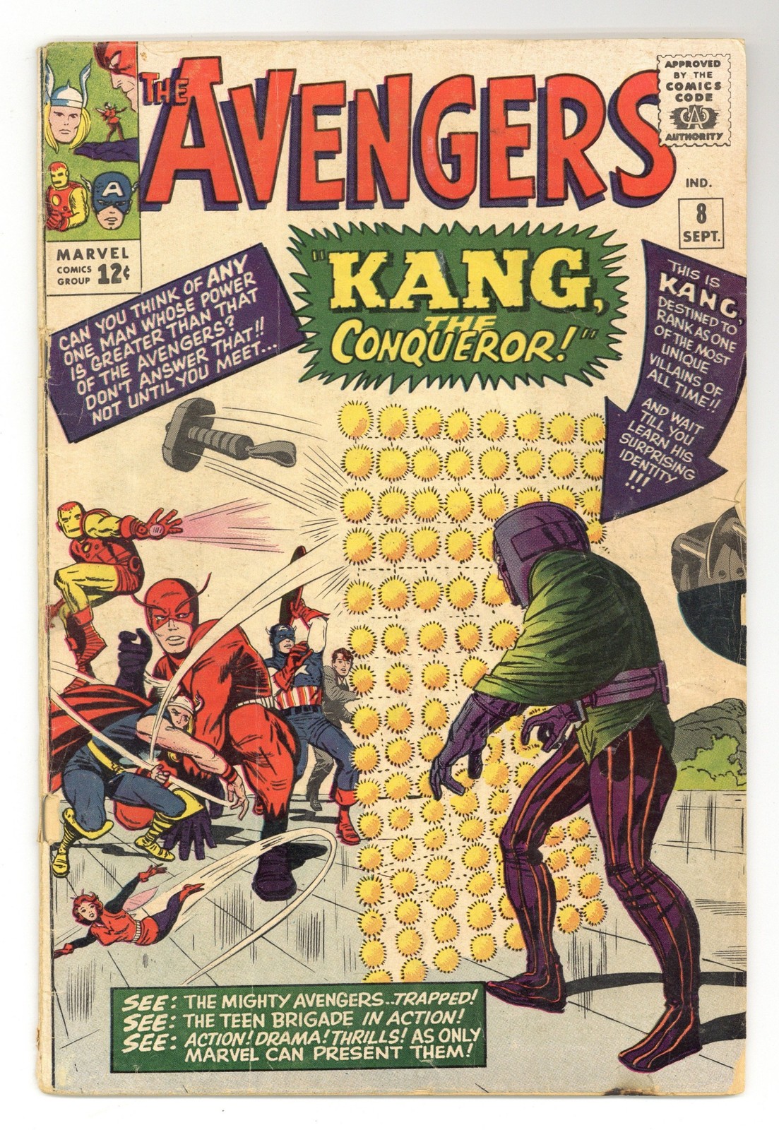 Avengers #8 GD- 1.8 1964 1st app. Kang the Conqueror