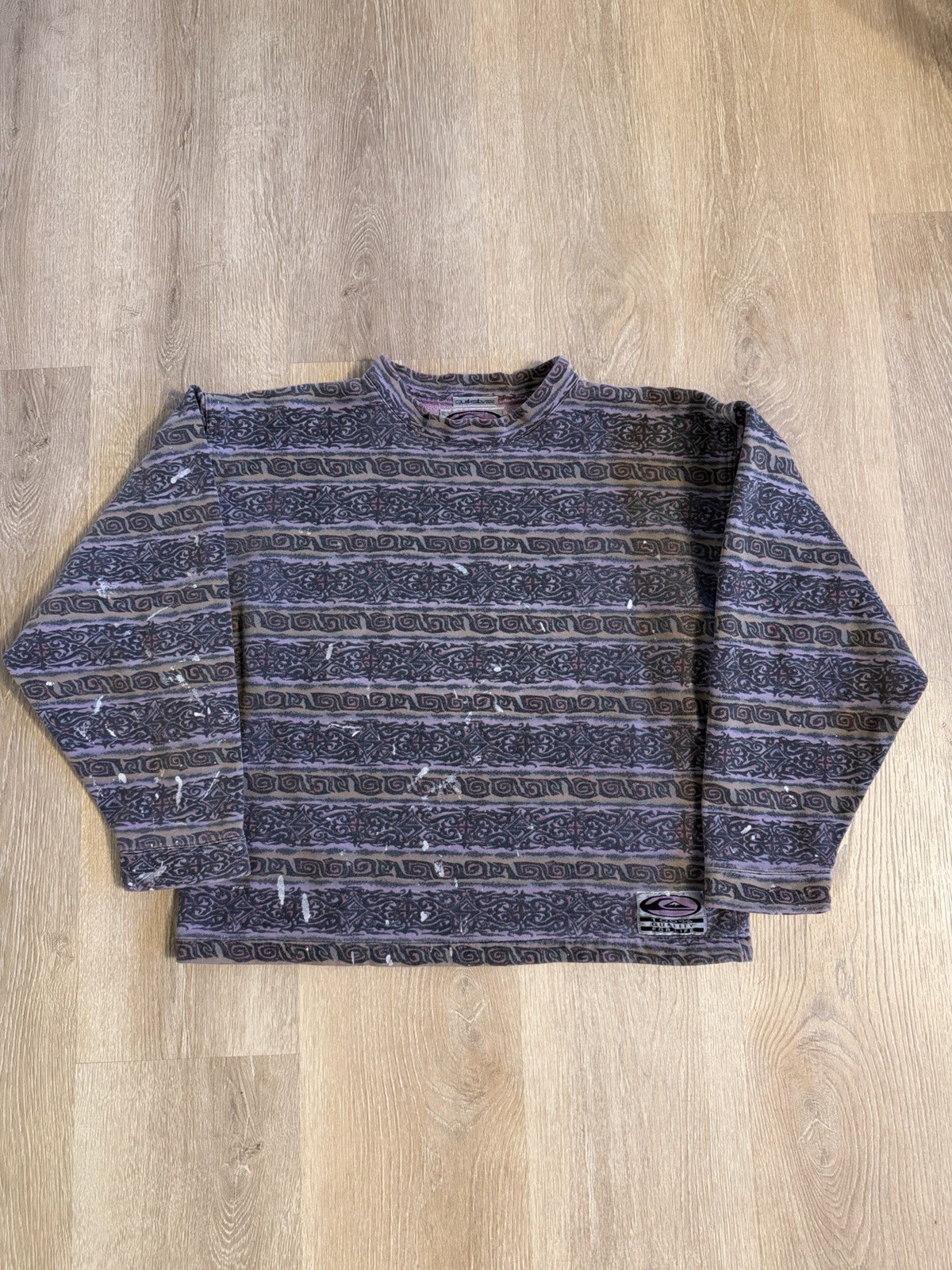 Rare Vintage 80s Quicksilver Aztec Aop sweatshirt size M 1of1 Surfwear Grail