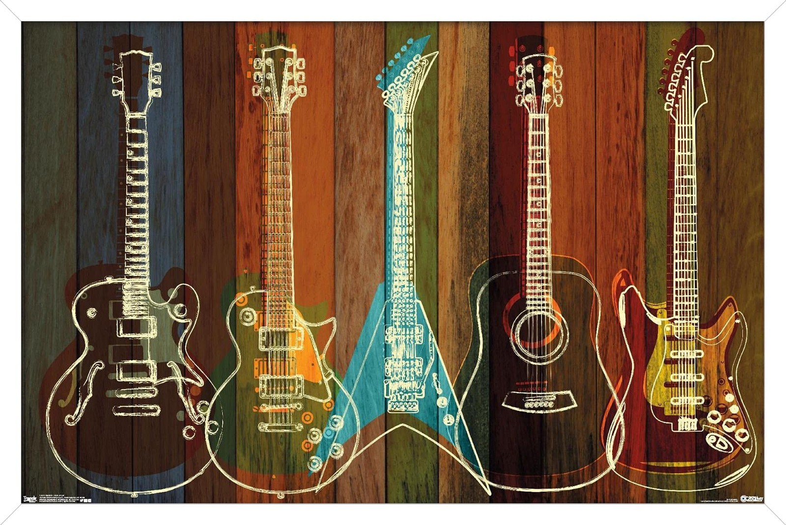 Trends International Guitars Wall Poster 22.375 Trends International Guitars Wall Poster 22.375