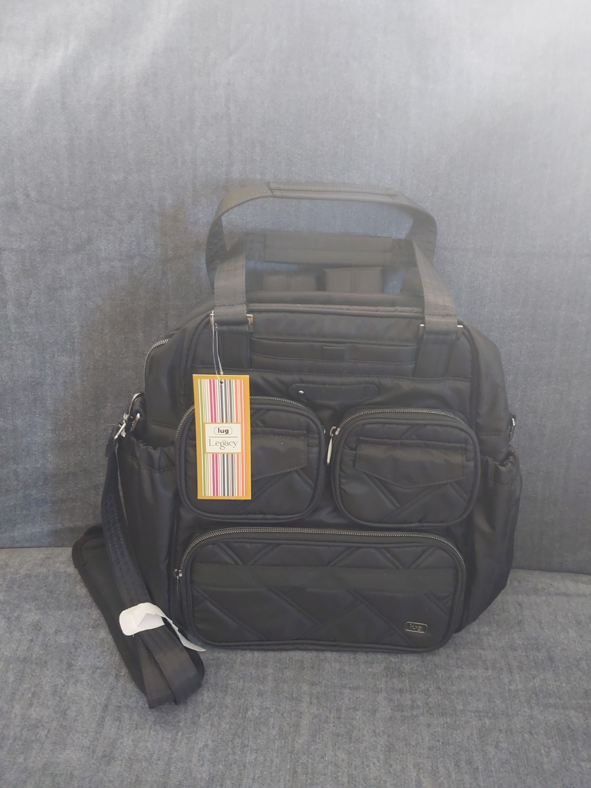 Lug Legacy Mini Puddle Jumper Convertible Tote - Black - New With Tags Lug Legacy Mini Puddle Jumper Convertible Tote - Black - New With Tags