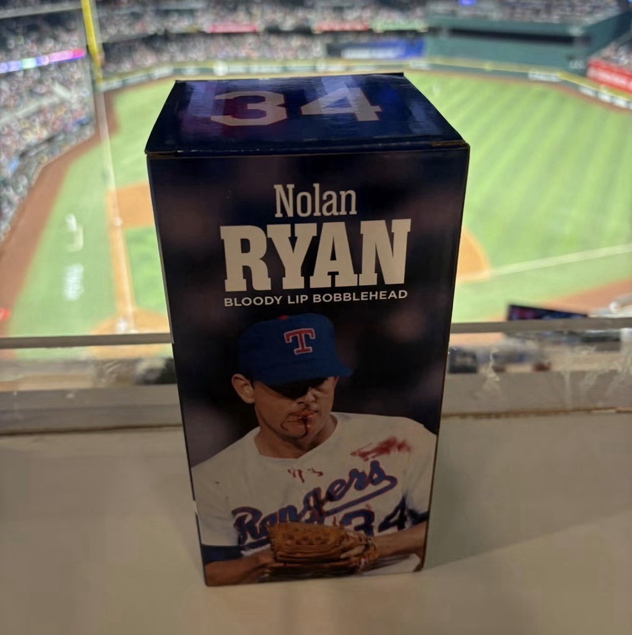 Texas Rangers Nolan Ryan Bloody Lip Bobblehead SGA Presale 9/17/26