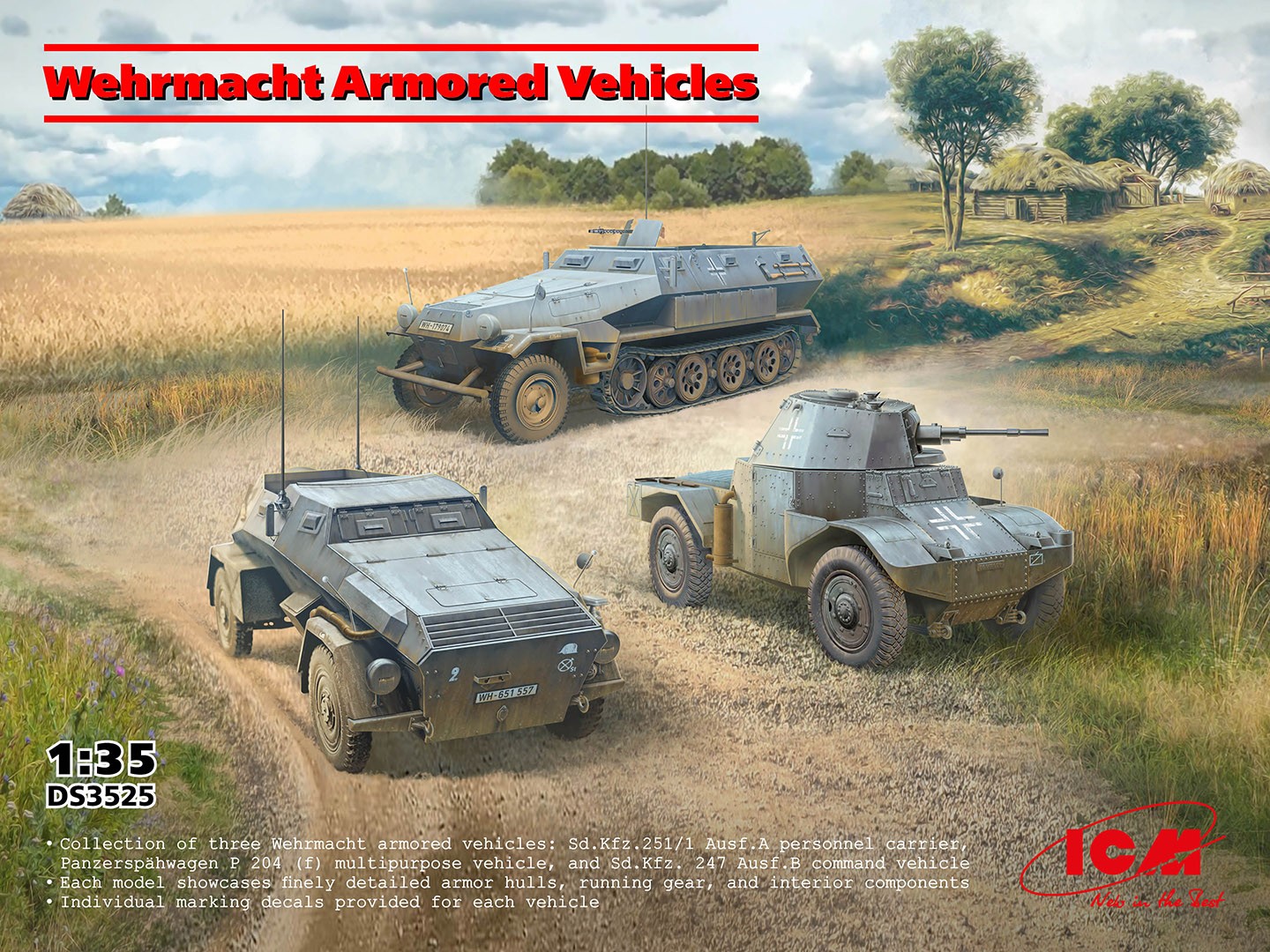 ICM 1/35 Wehrmacht Armored Vehicles