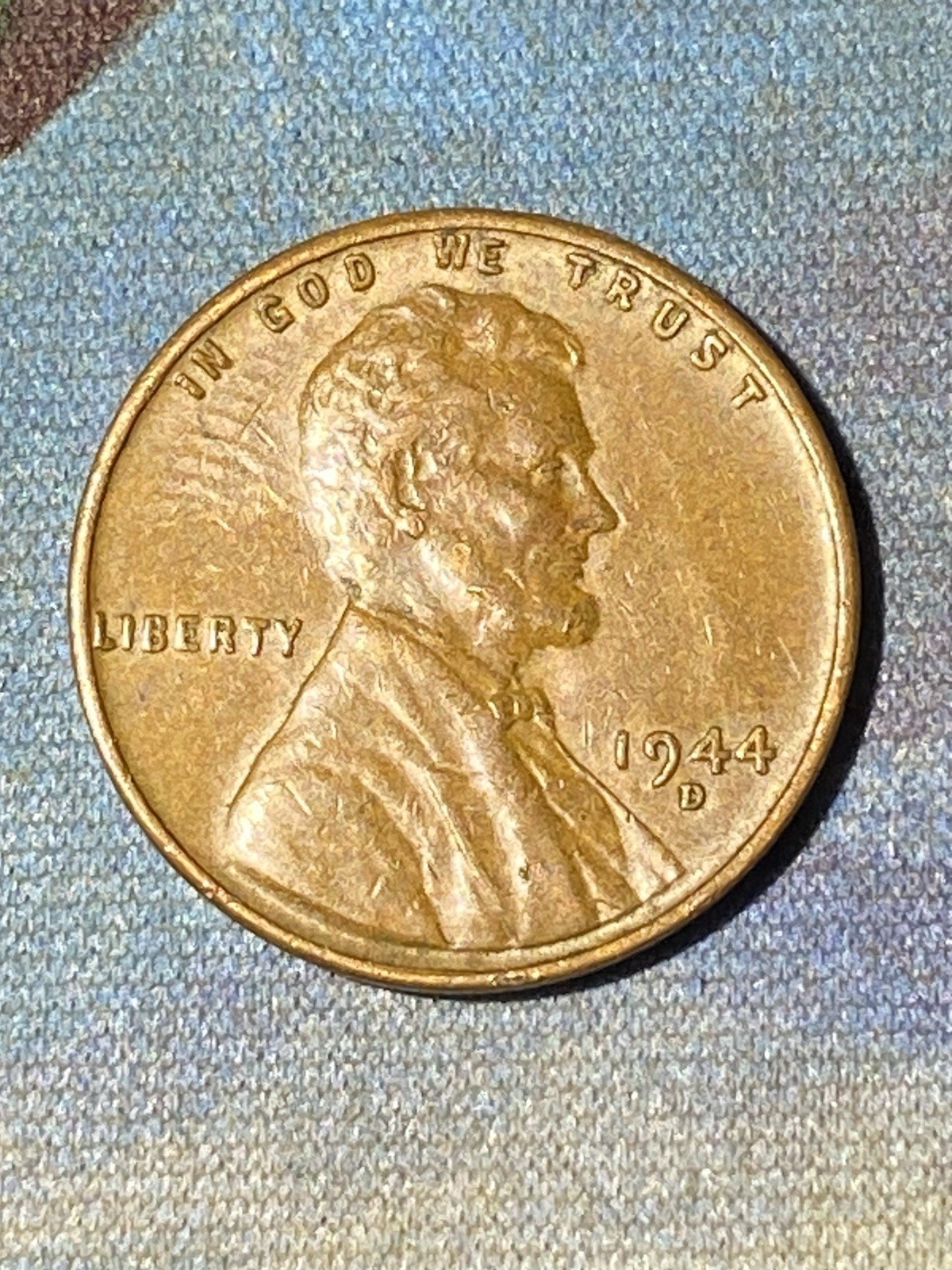 1944 D Lincoln Wheat Cent XF BN