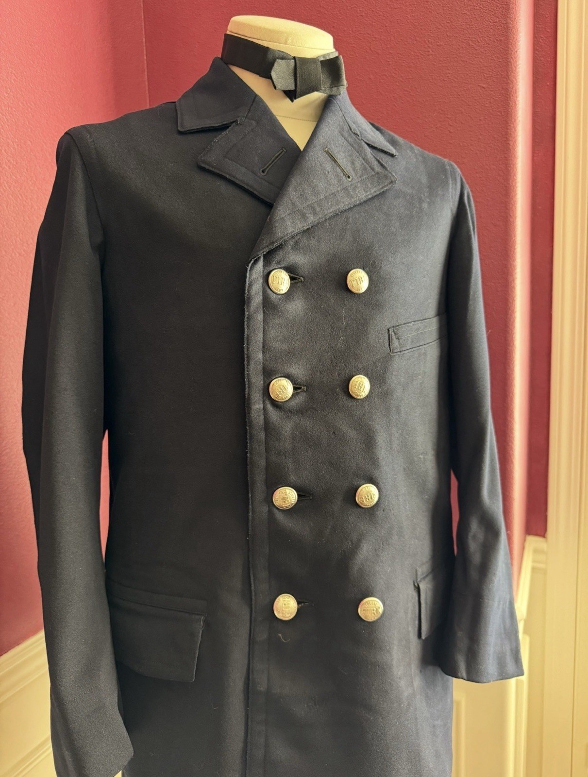 Circa 1910s Spokane, WA Fireman’s Coat Early Special Order Union Tag 42 Chest Circa 1910s Spokane, WA Fireman’s Coat Early Special Order Union Tag 42 Chest