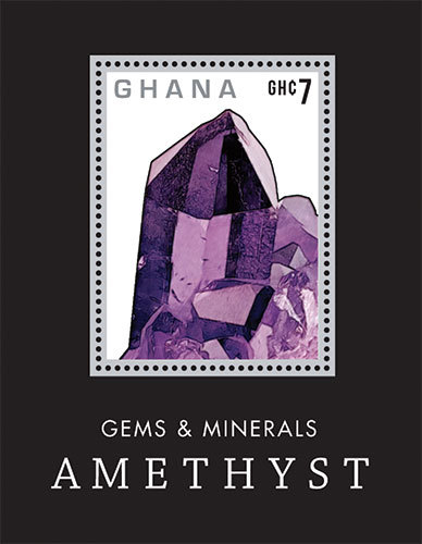Ghana 2013 - Gems and Minerals Stamp- Souvenir Sheet - MNH Ghana 2013 - Gems and Minerals Stamp- Souvenir Sheet - MNH