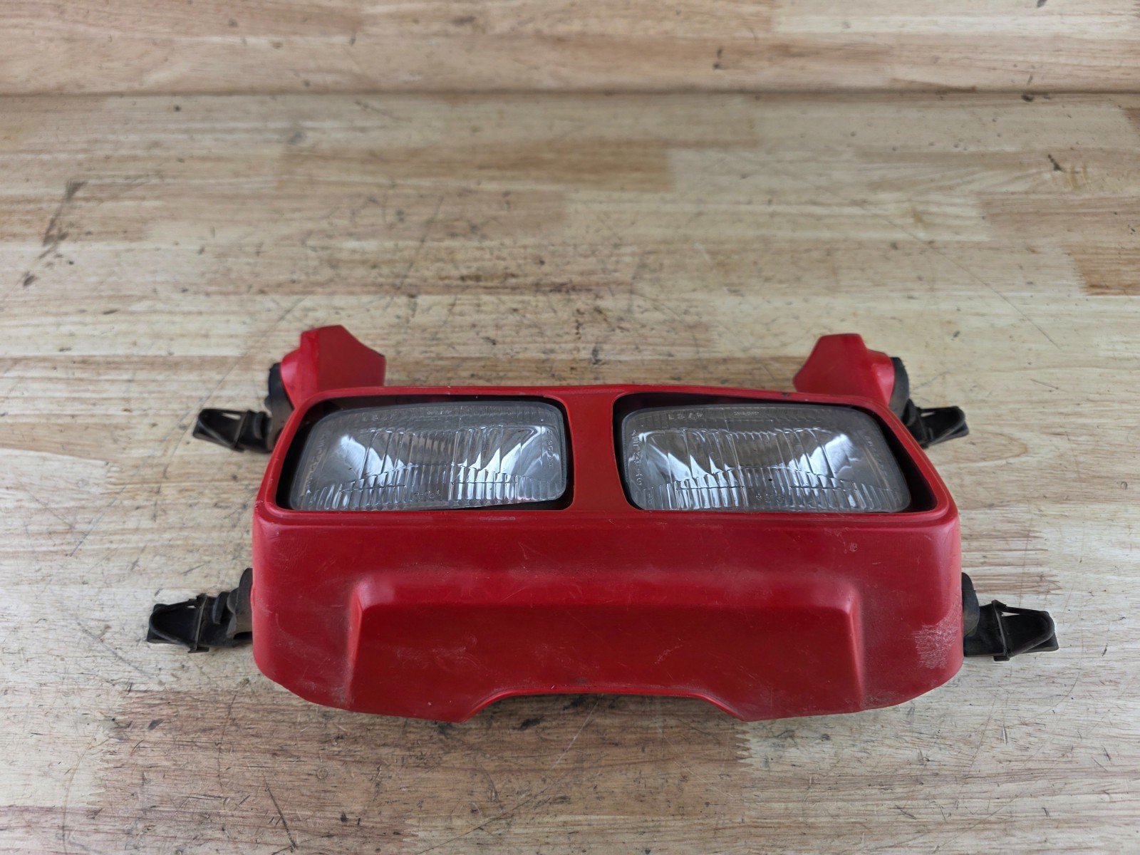 85 86 ATC350X HONDA OEM HEAD LIGHT SHROUD LENS STRAPS 1985 1986 ATC 350X