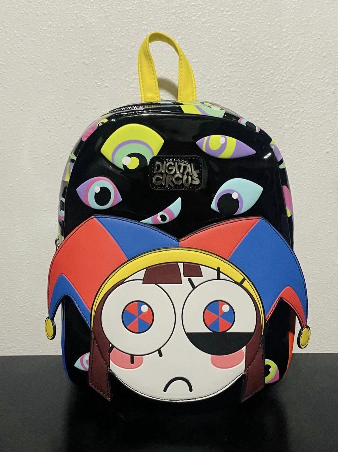 Pomni Nervous Plush Official Glitch mini backpack eyes NWT