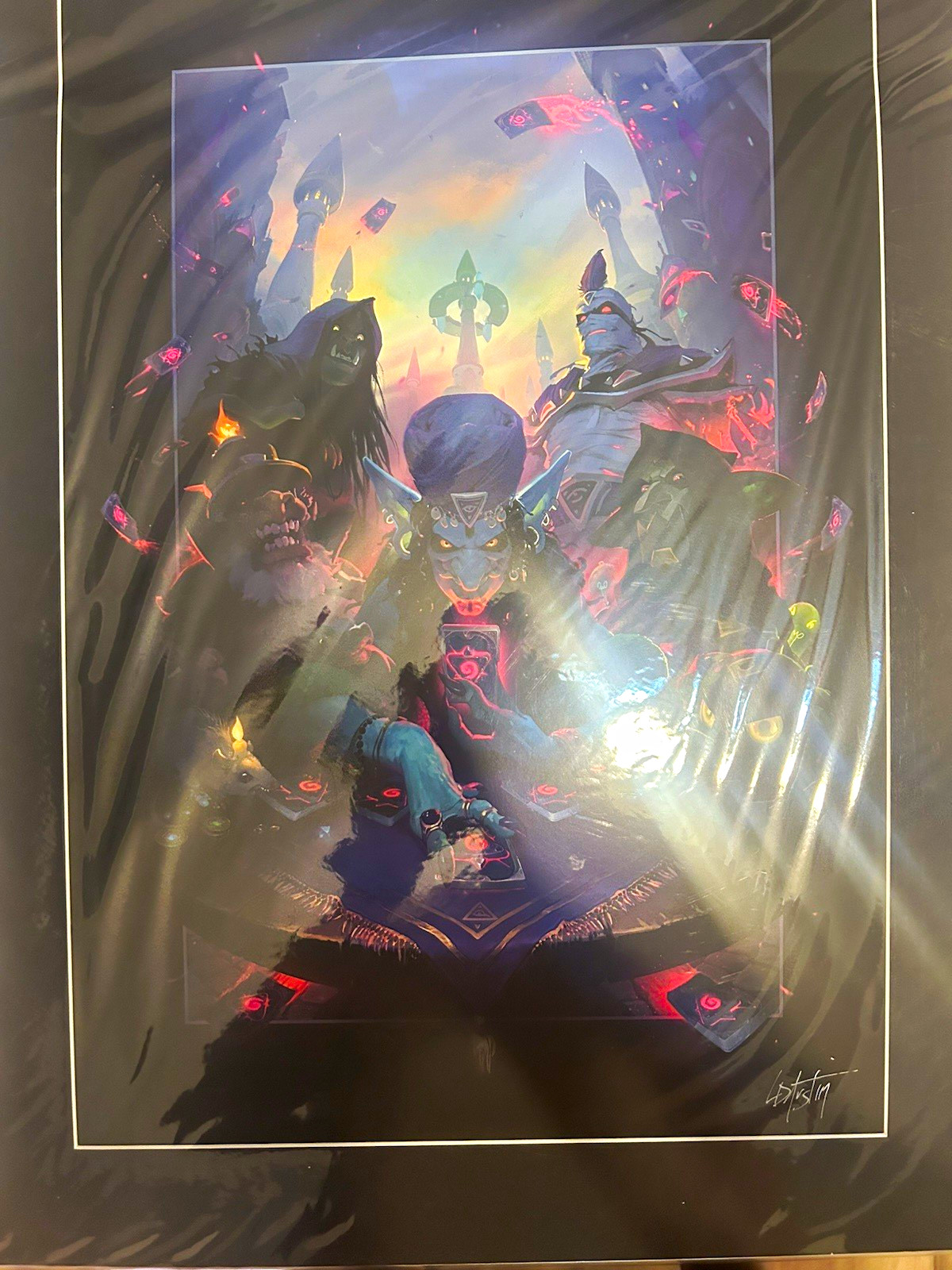 Hearthstone Blizzard Rise of Shadows Limited Edition Numbered Print 20x12.5