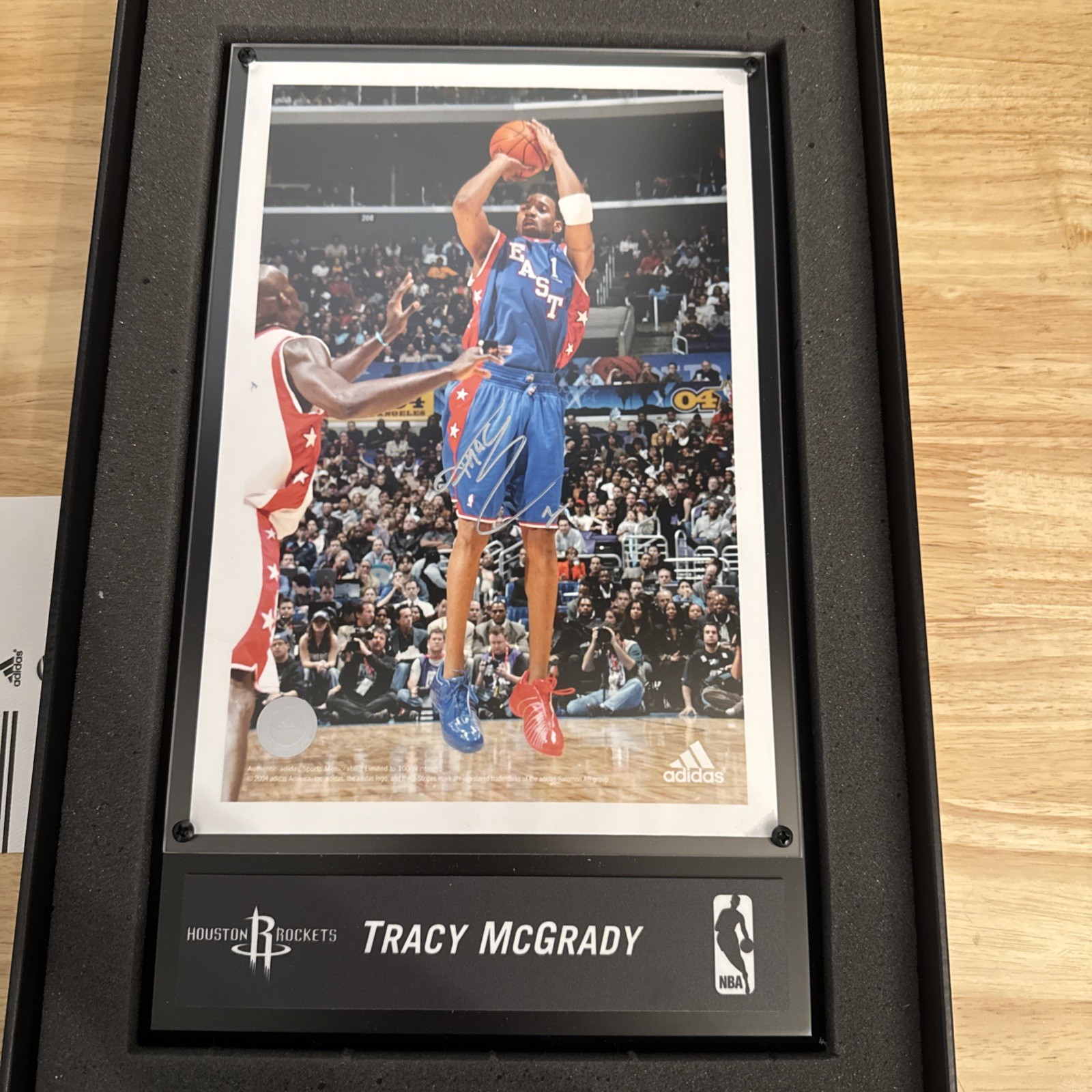 Tracy McGrady Signed 2004 All Star Photo 1/100 Limited Adidas Houston Rockets Tracy McGrady Signed 2004 All Star Photo 1/100 Limited Adidas Houston Rockets