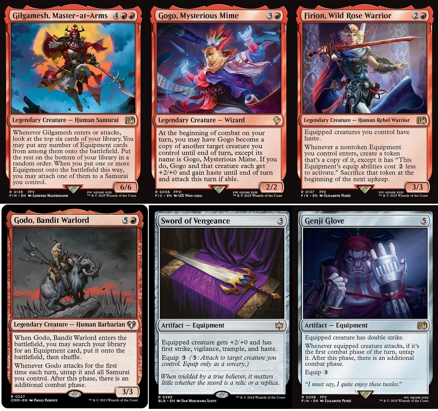 Gilgamesh Commander Deck - Gogo - Genji Glove - 100 Cards-   MTG - Final Fantasy