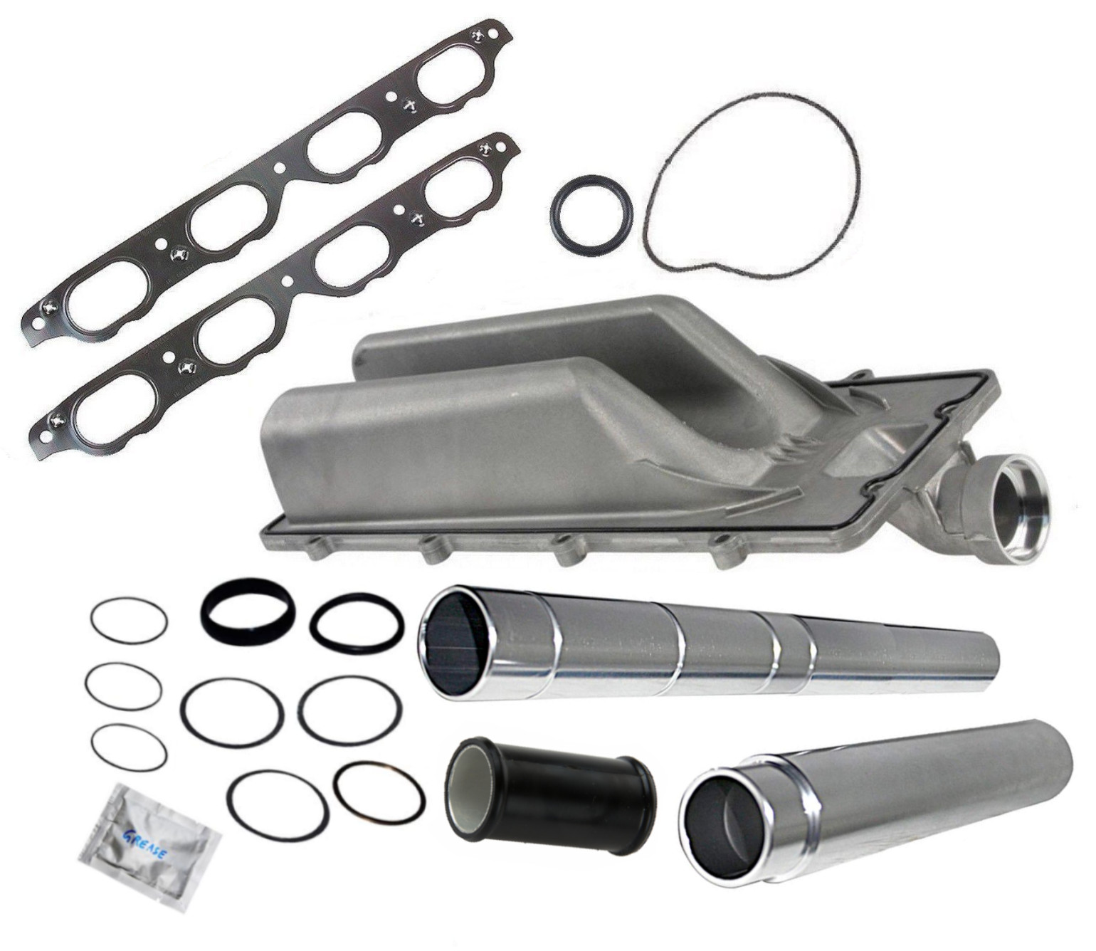 Collapsible Coolant Water Transfer Feed Pipe Complete Kit for BMW V8 5 6 7 X5 V8
