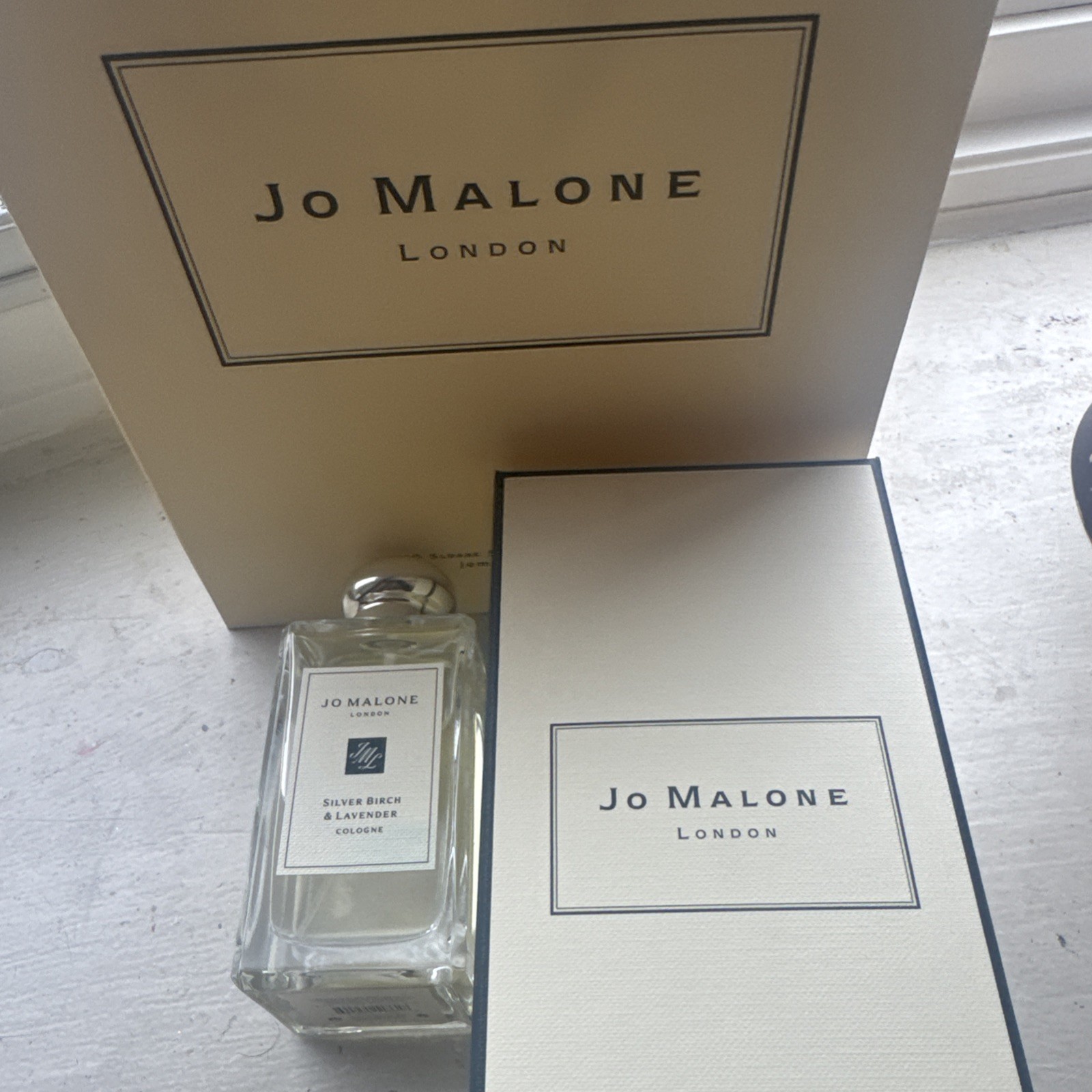 Jo Malone Silver Birch Lavender Cologne Spray Unisex Fragrance 3.4oz