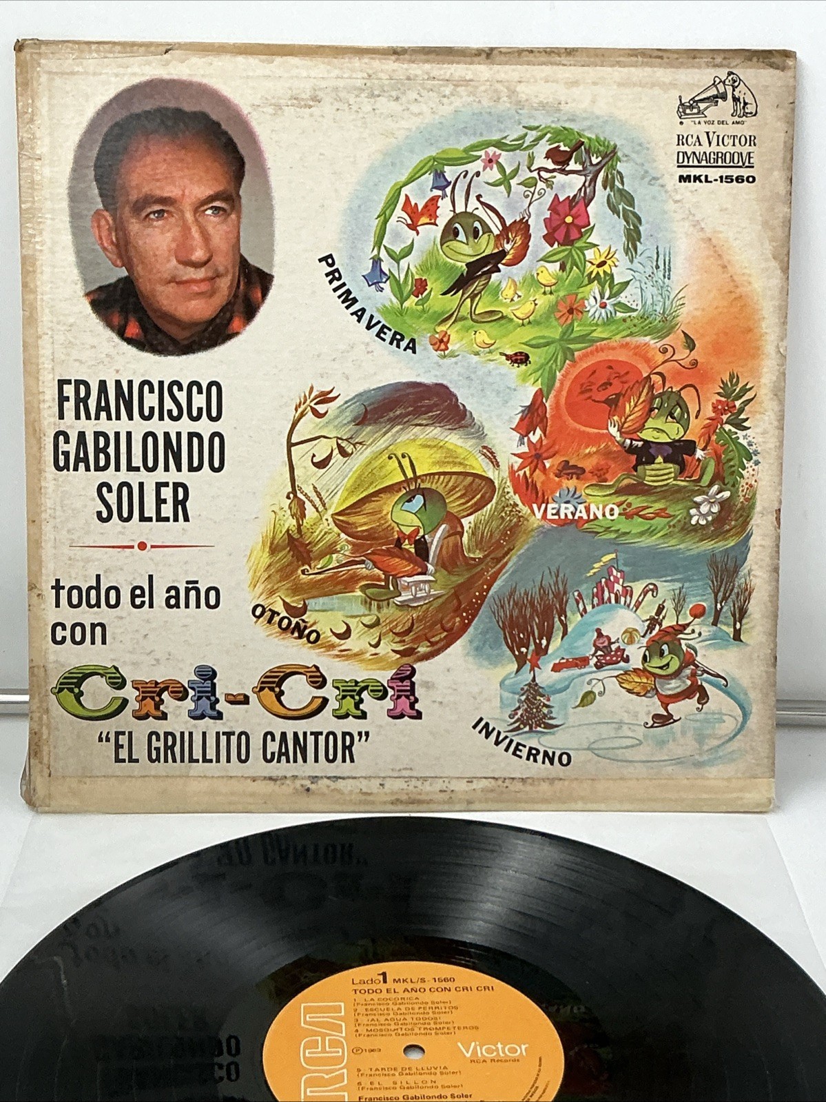 Cri-Cri El Todo El Año LP Vinyl: RCA Mexico 1963, (EX) Condition Disc Super Rare Cri-Cri El Todo El Año LP Vinyl: RCA Mexico 1963, (EX) Condition Disc Super Rare